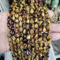 Natural tiger eye stone teardrop beads 8x10x5mm for custom DIY jewelry making. - 8x10x5mm Approx 40 Pcs / Tiger's Eye