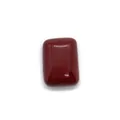 Pierre de jaspe rouge foncé rectangulaire polie pour la création de bijoux bricolage - 10x14mm / Jaspe Rouge