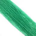 Polished dark green natural stone round loose beads in multiple strands for DIY jewelry - Green Agate