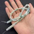 3x6mm square natural emperor turquoise beads in mixed light green and blue tones - 3x6mm / Light Green Mixed