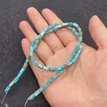 Cuentas rectangulares de turquesa azul para creación de joyas DIY sobre la mano - Estilo Turquesa Sintética Azul Cian (1号) / 3x6mm (65 Piezas/Paquete)