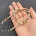 Rechthoekige 3x6mm natuurlijke keizersteen kralen in oranje en zwart voor DIY - Meerkleurige Gespikkelde Fenikssteen Stijl (5号) / 3x6mm (65 Stuks/Verpakking)