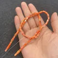 Snoer van rechthoekige oranje keizersteen kralen voor DIY sieraden maken hobby - Oranjerood Jaspis Stijl (9号) / 3x6mm (65 Stuks/Verpakking)