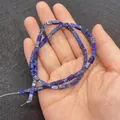Blauwe keizerlijke jaspis rechthoekige kralen 3x6mm met natuurlijke goud- en marmertextuur - Donkerblauw Sodaliet Stijl (14号) / 3x6mm (65 Stuks/Verpakking)