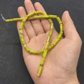 Natural yellow-green cylinder imperial stone beads 5x13mm for DIY jewelry making - 5x13mm (ai-30 Pcs/Strand) / Yellow Green (No. 3)
