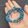Irregular 5x7mm blue-green imperial stone beads for DIY jewelry making and crafts - 5X7mm / No. 5 (Dark Blue & Light Green Spotted)