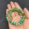 Irregular 5x7mm turquoise emperor stone beads with blue-green marble texture for DIY jewelry - 5X7mm / No. 10 (Green, Blue & Brown Interwoven)