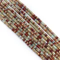 Perles en pierre empereur polie aux tons terreux pour la création de bijoux DIY - Brun Rougeâtre