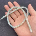 Light blue square natural stone emperor turquoise beads for DIY jewelry making - Light Blue Green Cube (No.1)