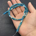 Perle rettangolari in pietra imperiale blu per la creazione di gioielli e fai da te - 4x8mm / Blu scuro