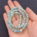 Irregular blue turquoise emperor stone beads 5x7mm for DIY jewelry making and crafting - 5X7mm / No. 17 (Sky Blue & Pale Yellow Mixed)