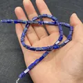 Blauwe keizerlijke steen rechthoekige kralen voor DIY sieraden maken accessoires - 4x8mm / Donkerblauw