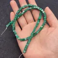 Gepolijste malachiet kubus kralen met natuurlijke groene strepen voor DIY sieraden - Malachiet Gebandeerde Textuur Kubus (Nr. 11)