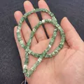 Streng van 4mm kubusvormige turquoise kralen met natuurlijke groen-witte marmertexturen - Groen Wit Gemêleerde Textuur Kubus (Nr. 12)