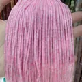 Pink imperial stone tube beads 2x4mm with cat eye effect for DIY jewelry making - 2x4mm / Rose Quartz