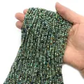 Faceted African turquoise stone beads 2-3mm for DIY jewelry making accessories - African Pine Stone / 2mm