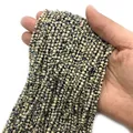 Faceted Dalmatian Jasper natural stone round beads for DIY jewelry making accessories - Dalmatian Jasper / 2mm