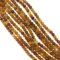 Natural orange dragon vein agate beads with unique crackle patterns for jewelry making - Brown Yellow (No.14)