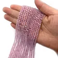 Perline sfaccettate in ametista lavanda naturale 2-4mm per creazione gioielli fai-da-te - Quarzo rosa