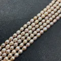 Roze ovale zoetwaterparels van AAA-kwaliteit voor het maken van DIY-sieraden - 5-6mm / Paars