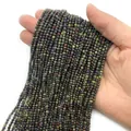 Facettierte Natursteinperlen in Drachenblut-Jaspis-Farben für DIY-Schmuckherstellung - 2mm (ai-1 Strang) / Drachenblut-Jaspis