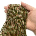 Facettierte Unakit-Natursteinperlen für DIY-Schmuck in der Handpräsentation - 2mm (ai-1 Strang) / Unakit