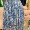 Blue and white 2x4mm natural stone cylinder beads for DIY jewelry making accessories - 2x4mm / Blue Spot Stone