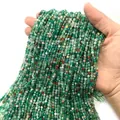 Perline in amazzonite verde sfaccettata 2-4mm per creazione gioielli fai da te - Agata verde