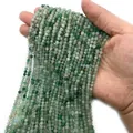 Perline sfaccettate in pietra naturale verde 2-4mm per gioielli DIY in mano - Avventurina Verde