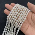 Perlas de agua dulce naturales barrocas en la mano para hacer joyas de bricolaje - Extra pequeño / Blanco