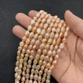 Perlas barrocas de agua dulce rosa naranja 7-9mm para creación de joyas y collares DIY - Extra pequeño / Naranja Rosado