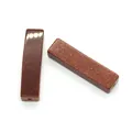 Cuentas rectangulares de lluvia de oro con destellos dorados y agujero pasante - 7x10x40mm, 8g / Piedra de Arena Dorada