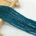 Facettierte tiefblaue Naturstein-Rundperlen 2mm für DIY-Schmuckherstellung und Basteln - US 5