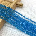 2-3mm hellblaue facettierte Naturstein Kristallperlen für DIY-Schmuckherstellung - US 8