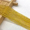 Stränge facettierter gelber Natursteinperlen für DIY-Schmuckherstellungszubehör - US 9