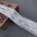 Glinsterende 2x3mm AB gefacetteerde natuursteen kralen op streng voor DIY sieraden - 2x3mm (1 Streng) / Transparant AB (Nr.1)