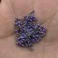 Catena in acciaio inossidabile argento con perle di smalto viola per gioielli DIY - Rotolo Standard / Blu Viola