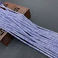 Fili di perline in pietra naturale lavanda sfaccettate 2x3mm per gioielli fai da te - 2x3mm (1 Filo) / Viola Lavanda (N. 5)