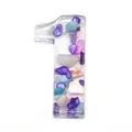 Resin number 1 bead with colorful gravel stones for DIY jewelry making and necklace crafts - 30-40mm / No. 1