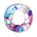 Colorful crushed stone resin letter O charm for DIY necklace and jewelry making - Letter O / 20-40mm