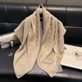 Elegant champagne gold silk scarf with geometric triangle jacquard and subtle pearly luster - 90x90cm / Champagne