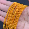 Perline rotonde arancioni da 2mm in conchiglia d'acqua dolce con lucentezza perlata - 2mm / Rosso Arancio