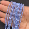 Stränge aus 2mm kleinen runden blauen Süßwassermuschel-Perlen für DIY-Schmuckherstellung - Königsblau