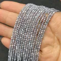 Stränge aus 2-3mm hellvioletten natürlichen Süßwasser-Muschelperlen für DIY-Schmuck - Dunkelgrau