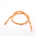 Strand of orange rice-shaped natural freshwater shell beads for DIY jewelry making - 5x8-6x9mm / Orange Pink Style (2#)