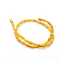 Cuentas de concha natural amarilla en forma de arroz con brillo para joyería artesanal - 5x8-6x9mm / Amarillo (N.º8)