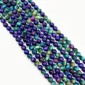 Polierte mehrfarbige Tigerauge-Rundperlen für DIY-Armbänder und Schmuck - Klein / Bunter Verlauf (Stil 3)