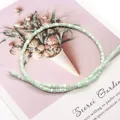 Light green cylindrical natural shell beads with silky luster for DIY jewelry making - Light Green (No. 8)