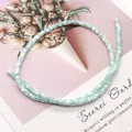 Natural light green square shell beads strand for DIY delicate jewelry making - Mint Green (9)