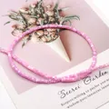 Delicate light pink iridescent shell flat bead spacers for DIY jewelry making - Light Pink (No.11)